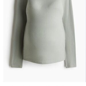 H&M Maternity Long Sleeve Top - light green